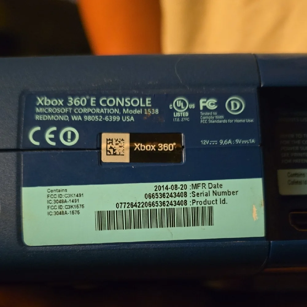 Xbox 360 Blue Console